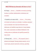 WGU C790 NURSING INFORMATICS OA FIRST TRY &vert; LATEST EXAM QUESTIONS & VERIFIED ANSWERS 2026
