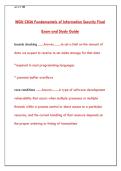 WGU C836 FUNDAMENTALS OF INFORMATION SECURITY OA FIRST TRY &vert; LATEST FINAL EXAM & STUDY GUIDE WITH VERIFIED ANSWERS 2026