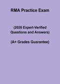 RMA Practice Exam Questions and Answers PDF &vert; Registered Medical Assistant Study Guide