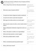 ACE Personal Trainer &sol; Score 100&percnt; &sol; New Version 2025 Update &sol; Key Concepts & Ethics Certification Study Guide