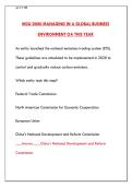 WGU D080 MANAGING IN A GLOBAL BUSINESS ENVIRONMENT OA FIRST TRY &vert; LATEST EXAM QUESTIONS & VERIFIED ANSWERS 2026