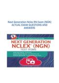 Next Generation Nclex RN Exam &lpar;NGN&rpar; ACTUAL EXAM QUESTIONS AND ANSWERS&period;pdf