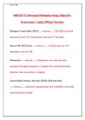 WGU D115 ADVANCED PATHOPHYSIOLOGY OA FIRST TRY &vert; LATEST OFFICIAL EXAM QUESTIONS & VERIFIED ANSWERS 2026