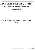AQA A LEVEL BIOLOGY Paper 3 Questions & Answers