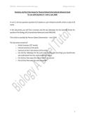 Summary and Key Takeaways for the Scientific Article - JUNE 2026 - International A Level Biology