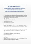 NR 304 CJE Benchmark I Clinical Judgment Exam ACTUAL EXAM 2026&sol;2027 &vert; Verified Q&A with Rationales &vert; Chamberlain &vert; Pass Guaranteed - A&plus; Graded