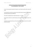 Summary for the Scientific Article - JUNE 2026 - International A Level Biology Unit 5