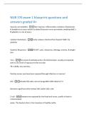 NUR 376 exam 1 blueprint questions and  answers graded A&plus; 