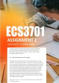 ECS3701 Assignment 2 Semester 1 ANSWERS 2026 - Due 17 April 2026