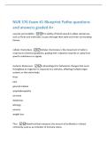 NUR 376 Exam &num;1 Blueprint Patho questions  and answers graded A&plus; 