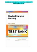 TEST BANK FOR MEDICAL SURGICAL NURSING 7TH  EDITION BY LINTON complete newest solution 