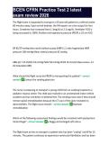 BCEN CFRN Practice Test 2 latest exam review 2026