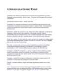 Arkansas Auctioneer Exam Questions and Answers 2026