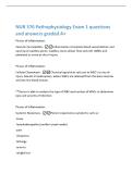 NUR 376 Pathophysiology Exam 1 questions  and answers graded A&plus; 