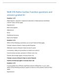 NUR 376 Patho Cardiac Function questions and  answers graded A&plus; 