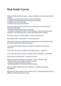 Real Estate Course Questions with Solutions