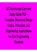 ICC Reinforced Concrete Study Guide PDF Complete Structural Design Codes Principles and Detailed Explanations 2025&sol; 2026