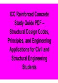ICC Reinforced Concrete Study Guide PDF Structural Design Codes Principles and Engineering Questions Answers Detailed Explanations 2025&sol; 2026