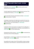 CCRN Neonatal latest exam review 2026