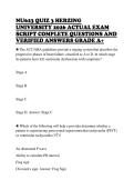 NU623 QUIZ 3 HERZING UNIVERSITY 2026 ACTUAL EXAM SCRIPT COMPLETE QUESTIONS AND VERIFIED ANSWERS GRADE A&plus; 