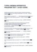 TVPPA LINEMAN APPRENTICE PROGRAM TEST 1 STUDY GUIDE QUESTIONS AND ANSWERS