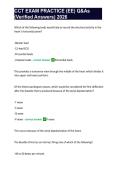 CCT EXAM PRACTICE &lpar;EE&rpar; Q&As &lpar;Verified Answers&rpar; 2026