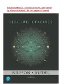 Solutions Manual &ndash; Electric Circuits&comma; 12th Edition by Nilsson & Riedel &vert; All 18 Chapters Covered