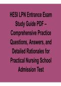 HESI LPN Entrance Exam Study Guide PDF Comprehensive Practice Questions Answers Detailed Explanations 2025&sol; 2026