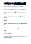FINAL MPOETC EXAM review Q&As &lpar;Verified Answers&rpar; 2026