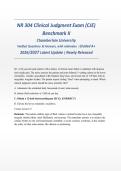 NR 304 CJE Benchmark II Clinical Judgment Exam ACTUAL EXAM 2026&sol;2027 &vert; Newly Released &vert; Verified Q&A with Rationales &vert; Graded A&plus; &vert; Pass Guaranteed - A&plus; Graded