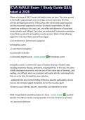 ICVA NAVLE Exam 1 Study Guide Q&A rated A 2026