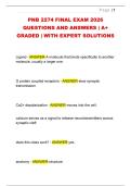 PNB 2274 FINAL EXAM 2026  QUESTIONS AND ANSWERS &vert; A&plus;  GRADED &vert; WITH EXPERT SOLUTIONS
