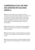 COMPENSATION ACTUAL TEST PAPER 2026 QUESTIONS WITH SOLUTIONS GRADED A&plus;