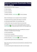 National Counselor Examination Study Guide rated A