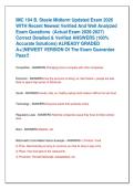 IMC 104 B&period; Steele Midterm Updated Exam 2026  WITH Recent Newest Verified And Well Analyzed  Exam Questions  &lpar;Actual Exam 2026-2027&rpar;  Correct Detailed & Verified ANSWERS &lpar;100&percnt;  Accurate Solutions&rpar; ALREADY GRADED  A&plus;&vert;&vert;NEWEST VERSION Of The Exam Guarantee  P