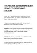 COMPENSATION COMPREHENSIVE REVIEW 2026 VERIFIED QUESTIONS AND SOLUTIONS