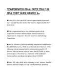 COMPENSATION FINAL PAPER 2026 FULL Q&A STUDY GUIDE GRADED A&plus;
