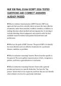 NUR 108 FINAL EXAM SCRIPT 2026 TESTED QUESTIONS AND CORRECT ANSWERS ALREADY PASSED