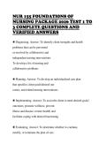 NUR 155 FOUNDATIONS OF NURSING PACKAGE 2026 TEST 1 TO 3 COMPLETE QUESTIONS AND VERIFIED ANSWERS 