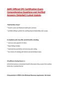 AAPC Official CPC Certification Exam Comprehensive Questions and Verified Answers &lpar;Detailed&rpar;&vert;Latest Update 2026&sol;2027