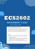 ECS2602 Assignment 2 2026 - Distinction &vert; Due 15 September 2026