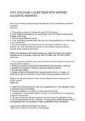 PLPA 2003 EXAM 2 QUESTIONS WITH VERIFIED ACCURATE ANSWERS