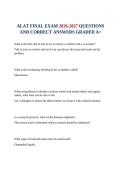  ALAT FINAL EXAM 2026-2027 QUESTIONS AND CORRECT ANSWERS GRADED A&plus;