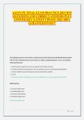 AACP CPC FINAL EXAM PRACTICE &vert;REVIEW QUESTIONS AND CORRECT ANSWERS PLUS ANSWER KEY &vert;LATEST UPDATE 2026 &vert;100&percnt; GURANTEED PASS&excl;&excl;&excl;
