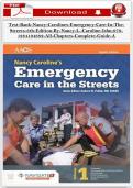 Test Bank for Nancy Caroline&rsquo;s Emergency Care in the Streets 8th Edition All Chapters Complete Guide 9781284104882 EMT Paramedic Exam Prep