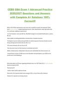 CEBS GBA Exam 1 Advanced Practice  2026&vert;2027 Questions and Answers  with Complete A&plus; Solutions 100&percnt;  Correct&excl;&excl;&excl;