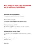 WSET Diploma D1 Actual Exam &vert; All Questions and Correct Answers&vert; Latest Update 2026&sol;2027