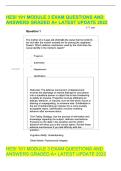 Test Bank &ndash; HESI 101 Module 3 Exam Questions & Verified Answers &vert; Latest Updated Practice Test &lpar;A&plus; Rated&rpar;