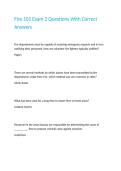 Fire 101 Exam 2 Questions With Correct Answers&period;