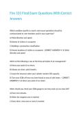 Fire 101 Final Exam Questions With Correct Answers